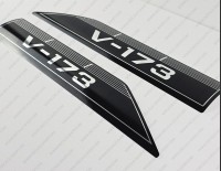 Glastron V-173 1973 And Up CHROME Boat Decals Set of 2 x 13.5"